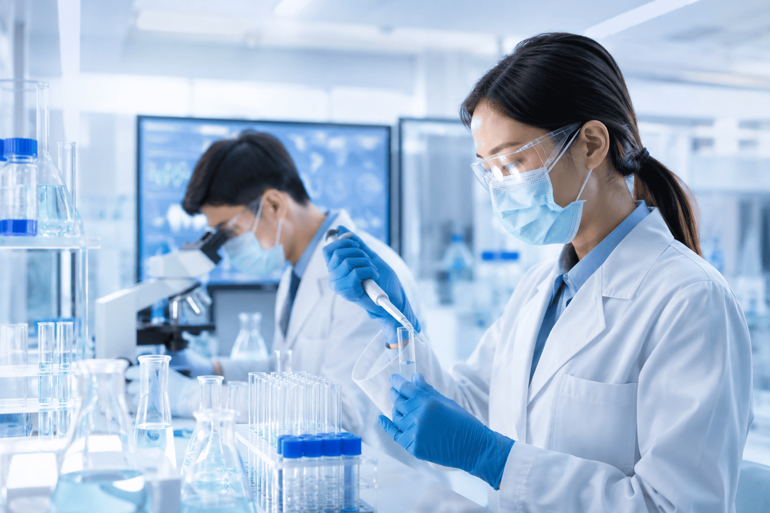 細胞與 DNA 技術示意